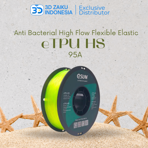 eSUN 3D FIlament TPU HS Anti Bacterial High Flow Flexible Elastic 95A